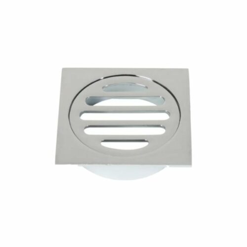 80mm Square Floor Waste - Chrome