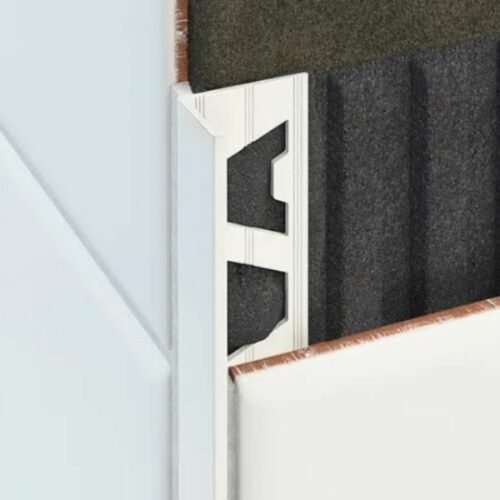 L Shape Aluminium Angle - White