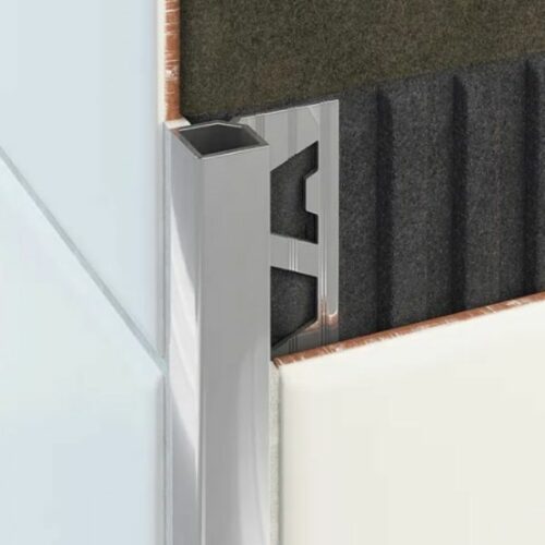 Square Aluminium Angle - Bright Silver
