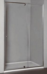 Semi Frame-less Wall-To-Wall Pivot Door Shower Screen