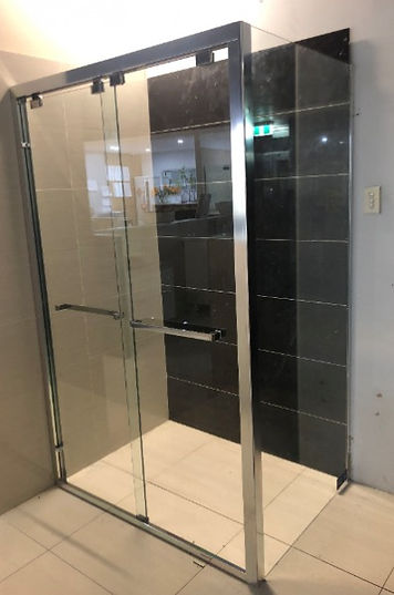 Marini-L Semi Frame-less Corner Sliding Door Shower Screen