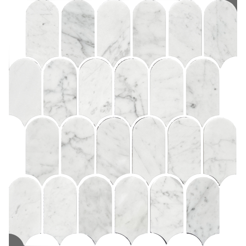 ARTEMIS CARRARA WHITE FEATHER HONED 50X103