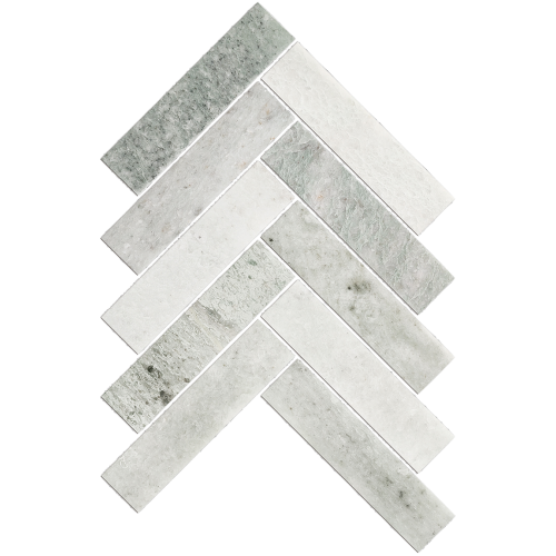 ARTEMIS MINT GREEN HERRINGBONE HONED 35X150