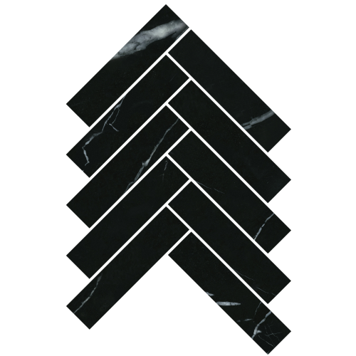 ARTEMIS NERO MARQUINA HERRINGBONE HONED 35X150