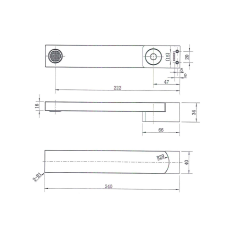 CHA011-1 Line Drawing