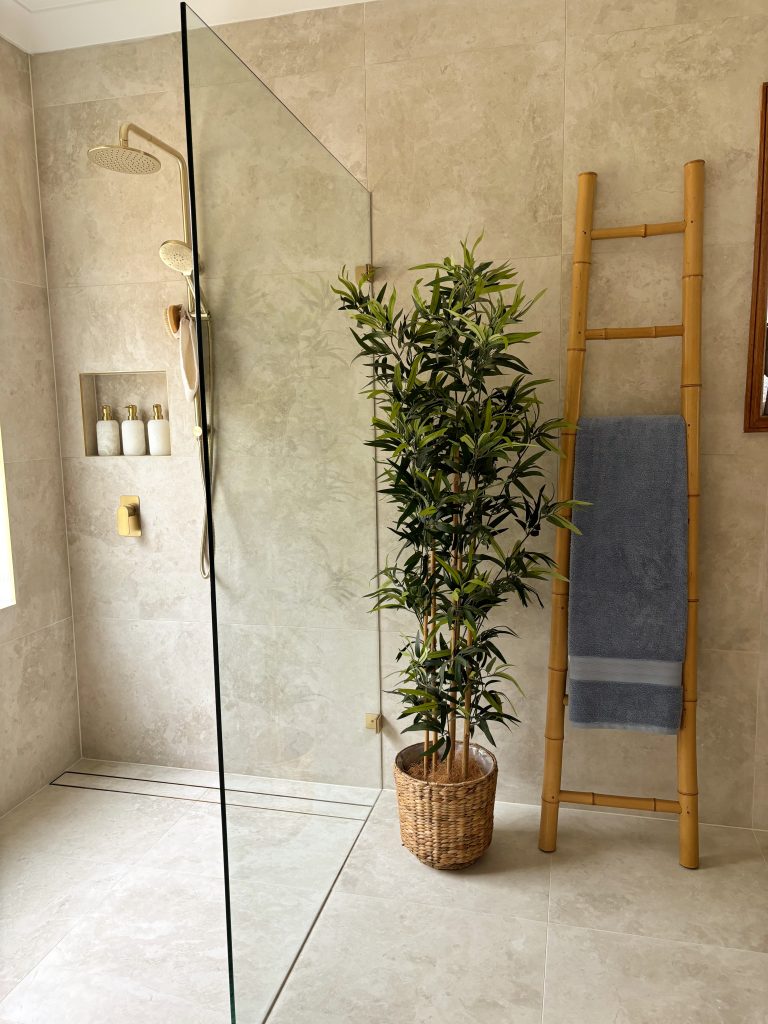 Clean Minimalist Bathroom Renovation Macquarie Links